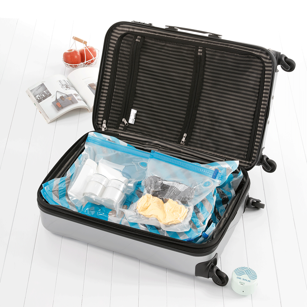 自動充電式真空パック機+エアーポンプ 衣類収納セット